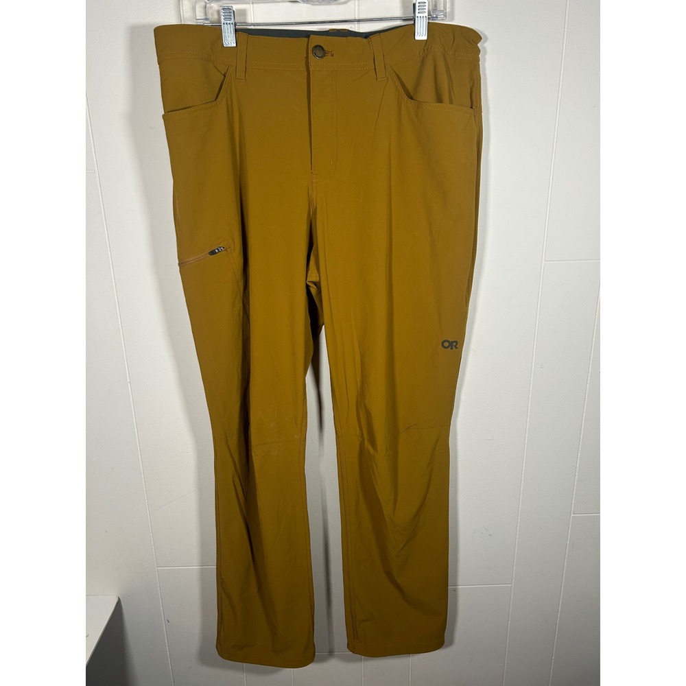 Outdoor Research Ferrosi Pants Mens 38x32 Gold Ochre Hiking Climbing 287641